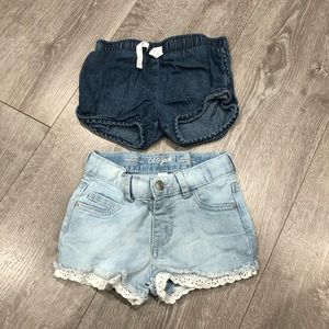 4T denim shorts bundle